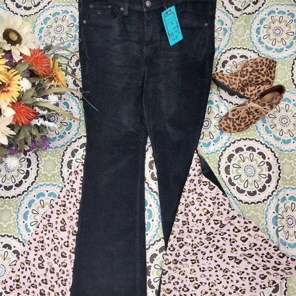 2628 Size 12 Gloria Vanderbilt Stretch Corduroy Upcycled Bell-Bottoms - Picture 1 of 6